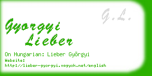 gyorgyi lieber business card